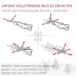 HOMCOM 180 Cm Weihnachtsbaum Mit Standfuß Künstlich Naturgetreu Tannenbaum Mit 586 Astspitzen 240 LED-Leuchten Weiß Lichtfarbe Für Weihnachtsfest PVC Eisen Grün 16 HOMCOM 180 Cm Weihnachtsbaum Mit Standfuß Künstlich Naturgetreu Tannenbaum Mit 586 Astspitzen 240 LED-Leuchten Weiß Lichtfarbe Für Weihnachtsfest PVC Eisen Grün -Homcom 63833d965f752b29a62f5d0ce1390184
