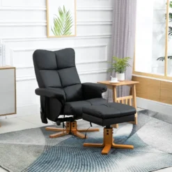 HOMCOM Massagesessel Mit Fußhocker Relaxsessel Fernsehsessel TV Sessel 145°-Neigung Kunstleder Schwarz 80 X 86 X 99 Cm 11 HOMCOM Massagesessel Mit Fußhocker Relaxsessel Fernsehsessel TV Sessel 145°-Neigung Kunstleder Schwarz 80 X 86 X 99 Cm -Homcom 6a529af3b84efab2fcffa40fa8df8794