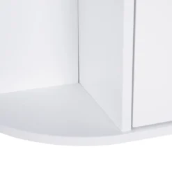 HOMCOM Spiegelschrank Badezimmerregal Badeschrank Wandmontage 8 Fächer MDF Weiß 66 X 17 X 63 Cm -Homcom 6a8ad7d39a7839c31499b86309bdc146