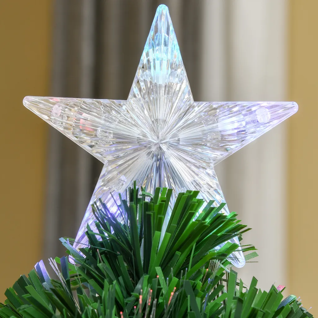 HOMCOM Weihnachtsbaum 0,9 M Christbaum Kunsttanne 90 Äste Mit LED-Lichtern Anti-Rutsch-Pads Zerlegbar Glasfaser-Farbwechsler PVC Metall Grün 45 X 45 X 90 Cm 11 HOMCOM Weihnachtsbaum 0,9 M Christbaum Kunsttanne 90 Äste Mit LED-Lichtern Anti-Rutsch-Pads Zerlegbar Glasfaser-Farbwechsler PVC Metall Grün 45 X 45 X 90 Cm – Bild 9