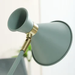 HOMCOM Tischlampe, Verstellbare Schreibtischlampe, 40 W Leselampe Mit E27 Sockel, Nachttischlampe Für Arbeitszimmer, Wohnzimmer, Exkl. Leuchtmittel, Stahl Grün -Homcom 74f52581326781383ab69a5a89483b72