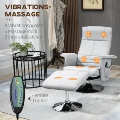 HOMCOM Massagesessel Mit Fußhocker, Relaxsessel Mit Liegefunktion, Elektrischer Fernsehsessel Mit Fernbedienung, Liegesessel Mit Leinenoptik, Stahl, Hellgrau 14 HOMCOM Massagesessel Mit Fußhocker, Relaxsessel Mit Liegefunktion, Elektrischer Fernsehsessel Mit Fernbedienung, Liegesessel Mit Leinenoptik, Stahl, Hellgrau -Homcom 7c59aa54a07d1390090539dfc442b913
