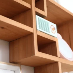 HOMCOM Wandregal Wandboard Schweberegal Mit 5 Ineinandergreifenden Würfel, 9 Fächer Deko Für Schlafzimmer Wohnzimmer Tannenholz Natur 71 X 10,2 X 80,5 Cm -Homcom 7d37722aaac1a53170e9bd5b6bec8276