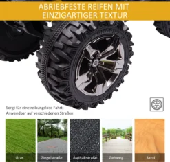 HOMCOM Elektro-Quad Kinder Elektro ATV Kinderwagen LED Frontlicht Mit MP3 USB 2 X 550 Motoren Kinderfahrzeug Kindermotorrad Elektro-Quad Für 37-60 Monate Alt Kinder Metall Gelb 100 X 65 X 73 Cm 18 HOMCOM Elektro-Quad Kinder Elektro ATV Kinderwagen LED Frontlicht Mit MP3 USB 2 X 550 Motoren Kinderfahrzeug Kindermotorrad Elektro-Quad Für 37-60 Monate Alt Kinder Metall Gelb 100 X 65 X 73 Cm -Homcom 8359bf9e80cd33042ba115a4e79f8fa2