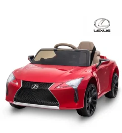 HOMCOM Kinderauto Von Lexus Kinderfahrzeug Elektroauto Mit MP3 Licht Musik Kunststoff Metall Rot 106x63x44 Cm