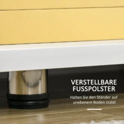 HOMCOM TV-Lowboard Fernsehschrank TV Schrank Mit Modernem Design Fernsehtisch Sideboard Mit Schublade Und Offene Regal Bis Zu 45 Zoll Weiß 135 X 35 X 41,7 Cm -Homcom 88362e91fe68ae3d6c19312acfafa019