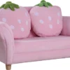 HOMCOM Kindersofa Kindersessel Sofa Couch Kinder Stuhl Kinderzimmer Softsofa Doppelsofa Einzelsofa(Erdbeersofa) -Homcom 892f376fb313aa6cbe3ef21a3ed9f324