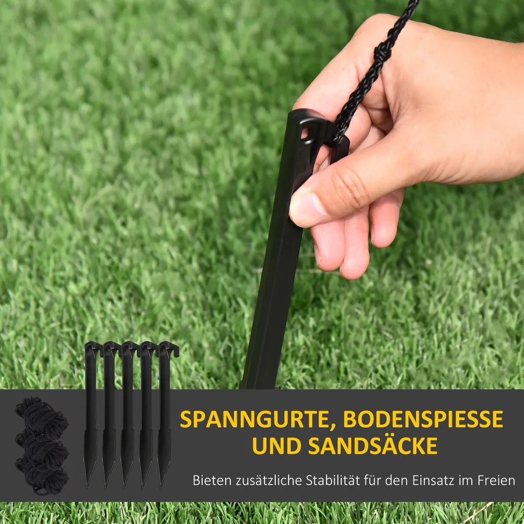 HOMCOM Halloween Deko Geister Skelett Aufblasbares Gespenst Mit Weißen LEDs Geist Halloween Lichter Mit Gebläse 140 X 105 X 270 Cm 9 HOMCOM Halloween Deko Geister Skelett Aufblasbares Gespenst Mit Weißen LEDs Geist Halloween Lichter Mit Gebläse 140 X 105 X 270 Cm – Bild 7