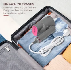 HOMCOM Dampfglätter Dampfbürste Faltbar Kleidung Hemden Dampfbügeleisen Mit 160 Ml Wassertank 1520 W Schnelles Aufheizen Aluminium Kunststoff Grau+Rosa 27,5 X 18,2 X 9 Cm 18 HOMCOM Dampfglätter Dampfbürste Faltbar Kleidung Hemden Dampfbügeleisen Mit 160 Ml Wassertank 1520 W Schnelles Aufheizen Aluminium Kunststoff Grau+Rosa 27,5 X 18,2 X 9 Cm -Homcom 8b9c3aae547abba03f7c0057f0326af5
