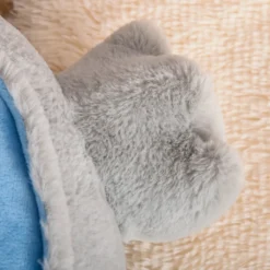 HOMCOM Plüsch-Kindersessel Plüschtier Kinderstuhl Sofa Pinguin Für Spielzimmer Kinderzimmer Für 18-36 Monaten Hellgrau+Blau 59 X 50 X 59 Cm -Homcom 8cb272bdcbe79f637f6fdeb7f902e3fa