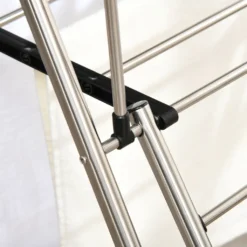 HOMCOM Kleiderständer Wäschetrockner Wäscheständer Standtrockner Zusammenklappbar Großer Trockenraum Edelstahl 138,5x63x208cm 18 HOMCOM Kleiderständer Wäschetrockner Wäscheständer Standtrockner Zusammenklappbar Großer Trockenraum Edelstahl 138,5x63x208cm -Homcom 8cfefc350144b05ebb7aad6300bdc85d