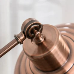 HOMCOM Stehlampe, Industrielle Stehleuchte Mit Verstellbarem Schirm, Standleuchte E27 Fassung, Metall, Rotbronze, 68,5 X 25 X 148cm -Homcom 8e68b173805b32a31d0e4d2ebfbbabad