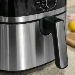 HOMCOM Heißluftfritteuse 4,5 L 1500W Mit 8 Menüs Antihaftbeschichteter Korb Für Gesundes ölfreies Fettarmes Kochen Stahl Schwarz 35,5 X 28 X 33,8 Cm 18 HOMCOM Heißluftfritteuse 4,5 L 1500W Mit 8 Menüs Antihaftbeschichteter Korb Für Gesundes ölfreies Fettarmes Kochen Stahl Schwarz 35,5 X 28 X 33,8 Cm -Homcom 91252bb142596f4f058c0c8612f52549