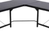 HOMCOM Computertisch Schreibtisch L-Form Eckschreibtisch Winkelschreibtisch MDF Schwarz 150 X 150 X 76 Cm -Homcom 95368b016eb5c5d7e05289797fecac9d