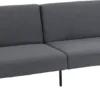 HOMCOM Schlafsofa Klappsofa 2-Sitzer Stoffsofa Bettsofa Sofa Mit Schlaffunktion Sofagarnitur Leinen-Touch Stahl Grau 214 X 94 X 81 Cm -Homcom 9586b872cdb27253c81642db1bdbda79