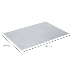HOMCOM Flauschiger Teppich Kurzflor Anti-Rutsch Unterseite Für Wohnzimmer Schlafzimmer Modern Grau 160 X 230 Cm -Homcom 9638f23ddeaf6eae82ec8dd243f15530