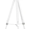 HOMCOM Stehlampe Stehleuchte Mit Dreibein Stativ Aus Holz 100-140 Cm Höhenverstellbar Mit 180° Drehbarem Lampenkopf Caféleuchte Studiolampe Industrial Design Tripod Lampe 40W Weiß Stahl Kiefernholz -Homcom 97256288cae9475b3c6c13c5ee57ee40