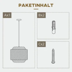 HOMCOM Hängelampe Deckenlampe Mit E27 Sockel, 40 W Hängeleuchte Mit Bambus-Lampenschirm, Verstellbare Wohnzimmerleuchte, Im Boho-Stil Für Flur, Natur, Ø35 X 35cm -Homcom 9a1eb2598b81818ebf70cc70f35e8c9c