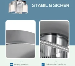 HOMCOM Deckenleuchte Deckenlampe 50W Modernes Design Leuchtmittel E27 Sockel Ideal Für Schlafzimmer Wohnzimmer Küchen Flur Stark Leuchtkraft Cremeweiß Ø35x25 Cm 19 HOMCOM Deckenleuchte Deckenlampe 50W Modernes Design Leuchtmittel E27 Sockel Ideal Für Schlafzimmer Wohnzimmer Küchen Flur Stark Leuchtkraft Cremeweiß Ø35x25 Cm -Homcom 9df5666a1deedac8ca660a3778957680