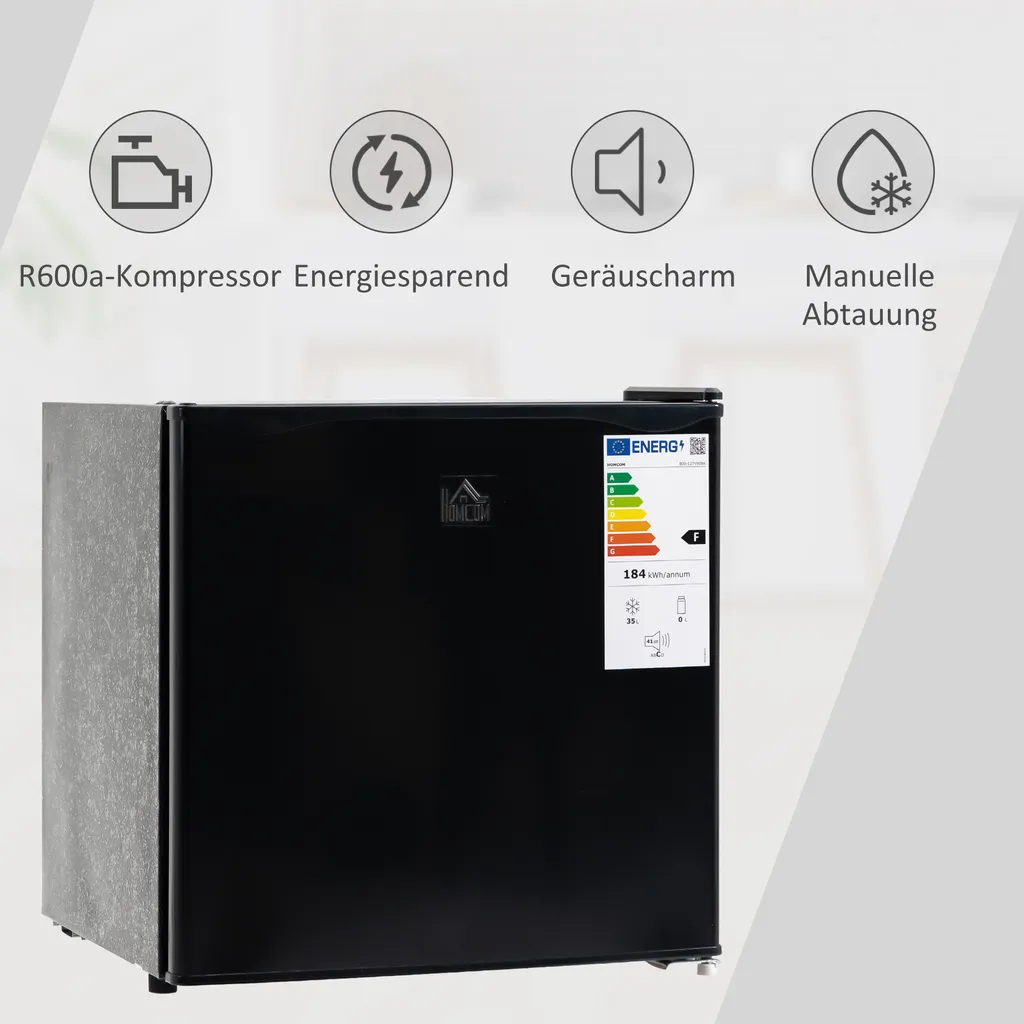 HOMCOM Mini-Gefrierschrank 35 L Gefrierbox Elektrisch Freistehend Mini Gefriertruhe Minikühlschrank -14--24℃ 5-stufige Temperaturregelung 10 HOMCOM Mini-Gefrierschrank 35 L Gefrierbox Elektrisch Freistehend Mini Gefriertruhe Minikühlschrank -14--24℃ 5-stufige Temperaturregelung – Bild 8