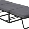 HOMCOM Gästebett Klappbar, 2-in-1 Klappbett Hocker, Verstellbare Kopfteilhöhe, Polyester+Stahl+Schaumstoff, Grau, 192 X 68 X 37 Cm 1 HOMCOM Gästebett Klappbar, 2-in-1 Klappbett Hocker, Verstellbare Kopfteilhöhe, Polyester+Stahl+Schaumstoff, Grau, 192 X 68 X 37 Cm -Homcom a4232e3cdac5361edf4045809223062e