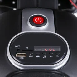 HOMCOM Kindermotorrad Kinder-Elektromotorrad Elektro-Motorrad Für Kinder Ab 3 Jahren Licht Musik MP3 Elektrofahrzeug Mit Stützrädern Maximal 3 Km/h Metall + Kunststoff Rot 105 X 52,3 X 62,3 Cm -Homcom aaec8a06fe0e4662b1932ec503b598f1