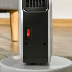 HOMCOM Heizgerät Heizlüfter 2200W Elektroheizer Keramik Heizturm Mit Fernbedienung 8-Stunden-Timer Oszillation Heizer Heizung ABS PA Weiß+Schwarz 21 X 21 X 73 Cm -Homcom abb638ea02a6dfca0b8e71aca1cc06cd