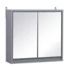 HOMCOM Spiegelschrank Badschrank Hängeschrank Badmöbel Wandschrank Mehrzweckschrank Holz Grau 48 X 14,5 X 45 Cm 2 HOMCOM Spiegelschrank Badschrank Hängeschrank Badmöbel Wandschrank Mehrzweckschrank Holz Grau 48 X 14,5 X 45 Cm -Homcom ae143c20d779a8be2e1d914a34e59c00