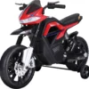 HOMCOM Kindermotorrad Kinder-Elektromotorrad Elektro-Motorrad Für Kinder Ab 3 Jahren Licht Musik MP3 Elektrofahrzeug Mit Stützrädern Maximal 3 Km/h Metall + Kunststoff Rot 105 X 52,3 X 62,3 Cm -Homcom ae6add7a3d5dfbf9d317dc722b294bd4