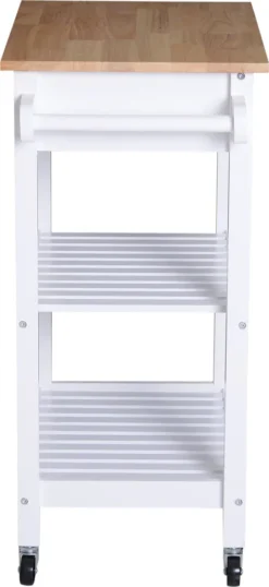 HOMCOM Servierwagen, Küchenwagen Mit Handtuchhalter, Küchentrolley, Beistellwagen Mit Schublade, Weiß, 64 X 39 X 84,5 Cm 14 HOMCOM Servierwagen, Küchenwagen Mit Handtuchhalter, Küchentrolley, Beistellwagen Mit Schublade, Weiß, 64 X 39 X 84,5 Cm -Homcom b0f1f93a22e65157c1bbc9795e5c3417