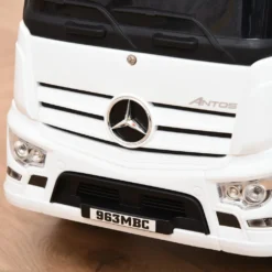 HOMCOM Rutscherfahrzeug Rutscherauto Babyrutscher Kinderfahrzeug Lizenziert Von Mercedes ANTOS-LKW-Stil Mit Licht Für Kinder Von 12 Bis 36 Monaten Metall PP-Kunststoff Weiß+Schwarz 62,5x28,5x45cm -Homcom b2d6d1d0ae6f9caa12fa4d3bde3c6a12