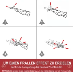 HOMCOM Künstlicher Weihnachtsbaum 210 Cm Mit 2551 Astspitzen Christbaum Tannenbaum Mit Standfuß Flammhemmend PVC PE Metall Grün -Homcom b3b7fedf99ce95ebaf91ac8f294273ba