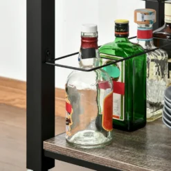 HOMCOM Küchenwagen Küchenrollwagen Servierwagen Mit Ablage Schublade Weinregal Spanplatte Metall Grau Eiche 60 X 50 X 84,5 Cm 15 HOMCOM Küchenwagen Küchenrollwagen Servierwagen Mit Ablage Schublade Weinregal Spanplatte Metall Grau Eiche 60 X 50 X 84,5 Cm -Homcom b805a0a1d73fd44c9ac74f7f91e0211f