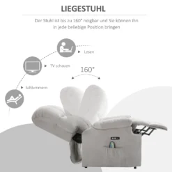 HOMCOM Massagesessel Aufstehhilfe Elektrischer Relaxsessel Mit Wärmefunktion Verstellbarer Winkel USB Fernbedienung Kurzplüsch Grau 83 X 95 X 105 Cm 15 HOMCOM Massagesessel Aufstehhilfe Elektrischer Relaxsessel Mit Wärmefunktion Verstellbarer Winkel USB Fernbedienung Kurzplüsch Grau 83 X 95 X 105 Cm -Homcom b84a133a40eb986f06d20ec10ba944a1