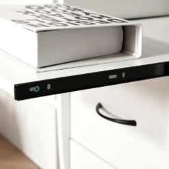 HOMCOM Computertisch Schreibtisch Bürotisch Home Office Reichlich Stauraum 2 Schubladen Druckregal Weiß 120 X 55 X 85 Cm -Homcom b938c1aa17c19873872678f9027e12e5