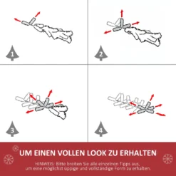HOMCOM Weihnachtsbaum 0,9 M Christbaum Kunsttanne 90 Äste Mit LED-Lichtern Anti-Rutsch-Pads Zerlegbar Glasfaser-Farbwechsler PVC Metall Grün 45 X 45 X 90 Cm 16 HOMCOM Weihnachtsbaum 0,9 M Christbaum Kunsttanne 90 Äste Mit LED-Lichtern Anti-Rutsch-Pads Zerlegbar Glasfaser-Farbwechsler PVC Metall Grün 45 X 45 X 90 Cm -Homcom c18adfdcc7a2eb45249fd28a7fc452af