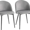 HOMCOM 2er-Set Esszimmerstühle Küchenstühle Polsterstuhl Design Stuhl Mit Rückenlehne Polstersessel Kunstwildleder Sessel Samt Metallbeine Grau 49x50x77cm 1 HOMCOM 2er-Set Esszimmerstühle Küchenstühle Polsterstuhl Design Stuhl Mit Rückenlehne Polstersessel Kunstwildleder Sessel Samt Metallbeine Grau 49x50x77cm -Homcom c205616ee59ac71d5ee3fa2903410693