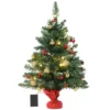 HOMCOM Weihnachtsbaum Christbaum Mit Stechpalmenbeeren, Kugeln Und LED-Lichtern Grün PVC ∅20 X 60 Cm 1 HOMCOM Weihnachtsbaum Christbaum Mit Stechpalmenbeeren, Kugeln Und LED-Lichtern Grün PVC ∅20 X 60 Cm -Homcom c266c21796b634cfdffac2a4a52847dc