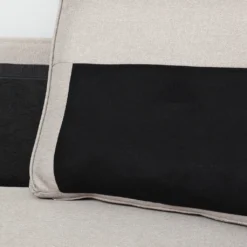 HOMCOM Doppelsofa 2-Sitzer Sofa Loveseat Stoffsofa Mittelalterlicher Stil Wohnzimmer Schlafzimmer Leinen-Touch Gummiholz Beige 202 X 72 X 91 Cm -Homcom c28bb9f6173f079c1089e8537491967e