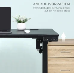 HOMCOM Computertisch Schreibtisch Bürotisch Home Office Arbeitstisch Mit Ablagen Industrieller Stil Rustikal-Braun Metall 120 X 60 X 75 Cm -Homcom c369a37b176cfc994a302b07036c7af6