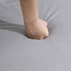 HOMCOM 2-Sitzer Couch Stoffsofa Polstersofa Sitzmöbel Loveseat Vintage Holz Grau 120 X 67 X 78 Cm -Homcom c571ad87d6d97dc343967f8caa371ee7