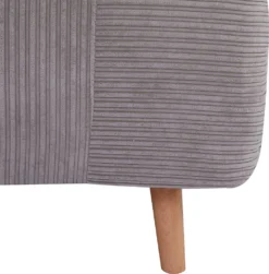 HOMCOM 2-in-1 Schlafsofa Schlafsessel Verstellbar Klappmatratze Gästebett ,Chaiselongue Im Cord-Optik, Für Schlafzimmer, Wohnzimmer Hellgrau 82 X 89 X 83 Cm -Homcom c8c0392541b7adf40002f8cfc39837df