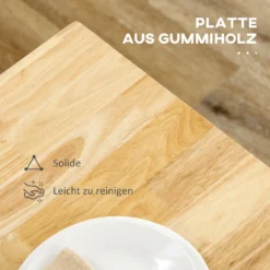 HOMCOM Küchenwagen, Rollwagen, Küchenschrank Mit Arbeitsplatte Aus Gummiholz, Trolley, Beistellwagen Auf Rollen, Servierwagen Mit Schublade, Werkzeugkasten Für Küche, Weiß, 89 X 48 X 89 Cm -Homcom cb514628f9a73c69468601e5a5ab0c2f