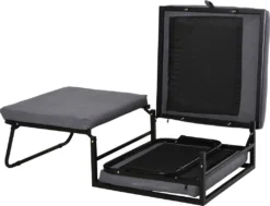 HOMCOM Gästebett Klappbar, 2-in-1 Klappbett Hocker, Verstellbare Kopfteilhöhe, Polyester+Stahl+Schaumstoff, Grau, 192 X 68 X 37 Cm -Homcom cbbd972e2806e3e5d07ab816a3296624