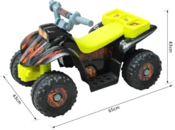 HOMCOM Kinderauto Kinderwagen Elektroauto Kinderfahrzeug Kindermotorrad Quad Elektroquad Kinderquad Elektromotorrad (Elektroquad/gelb-schwarz) 18 HOMCOM Kinderauto Kinderwagen Elektroauto Kinderfahrzeug Kindermotorrad Quad Elektroquad Kinderquad Elektromotorrad (Elektroquad/gelb-schwarz) -Homcom cc84926bb673cb1e6b3adb0231e48d6e