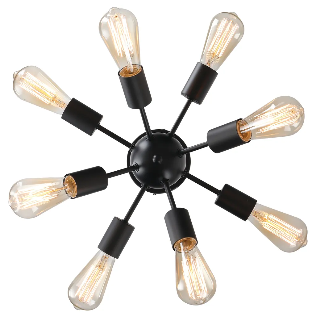 HOMCOM Deckleuchte Deckenlampe Wandlampe Glas Bürolampe LED Deckenbeleuchtung Für Bad Küche Balkon Korridor 40W, Schwarz, Stahl, 36x36x21 Cm 11 HOMCOM Deckleuchte Deckenlampe Wandlampe Glas Bürolampe LED Deckenbeleuchtung Für Bad Küche Balkon Korridor 40W, Schwarz, Stahl, 36x36x21 Cm – Bild 9