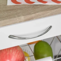 HOMCOM Küchenwagen, Servierwagen Mit Schublade Und Abnehmbarem Tablett Küchenrollwagen, Rollwagen Mit Arbeitsplatte, Kieferholz, Weiß, 37 X 37 X 82 Cm 18 HOMCOM Küchenwagen, Servierwagen Mit Schublade Und Abnehmbarem Tablett Küchenrollwagen, Rollwagen Mit Arbeitsplatte, Kieferholz, Weiß, 37 X 37 X 82 Cm -Homcom cd84ada8ffcff45e8d8875ed97d42a2d