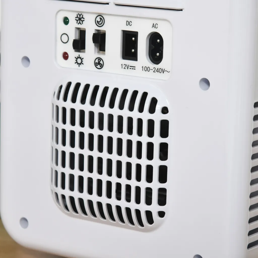 HOMCOM 4L Auto-Kühlschrank Kühlbox Mini-Kühlschrank DC 12V AC 230V/50Hz 60 W Für Auto Und Camping Weiß 25,8 X 20,5 X 26,3 Cm 8 HOMCOM 4L Auto-Kühlschrank Kühlbox Mini-Kühlschrank DC 12V AC 230V/50Hz 60 W Für Auto Und Camping Weiß 25,8 X 20,5 X 26,3 Cm – Bild 6