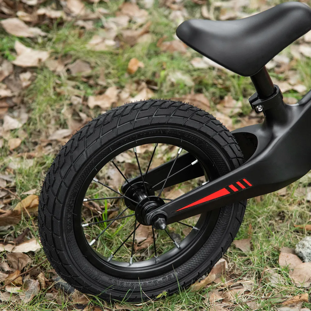 HOMCOM Laufrad Kinderlaufrad Höhenverstellbarem Sitz Und Lenker Ø12'' Gummireifen Lernlaufrad Für Kinder Ab 3 Jahren Magnesiumlegierung Schwarz 90 X 40 X 54-58,5 Cm 10 HOMCOM Laufrad Kinderlaufrad Höhenverstellbarem Sitz Und Lenker Ø12'' Gummireifen Lernlaufrad Für Kinder Ab 3 Jahren Magnesiumlegierung Schwarz 90 X 40 X 54-58,5 Cm – Bild 8