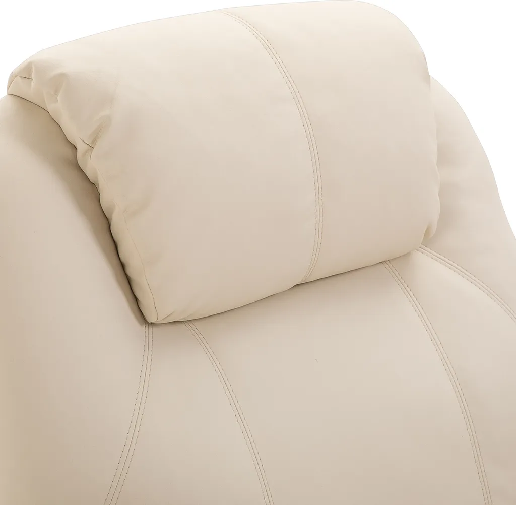 HOMCOM Massagesessel Relaxsessel Fernsehsessel Massagefunktion 5 Massage-Modi Liegefunktion Kunstleder Holz Metall Schaumstoff Cremeweiß 84 X 92 X 109 Cm 11 HOMCOM Massagesessel Relaxsessel Fernsehsessel Massagefunktion 5 Massage-Modi Liegefunktion Kunstleder Holz Metall Schaumstoff Cremeweiß 84 X 92 X 109 Cm – Bild 9